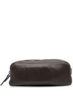 Orciani trousse de toilette zippée en cuir grainé - Marron