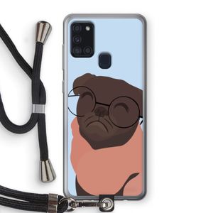 Ludo: Samsung Galaxy A21s Transparant Hoesje met koord