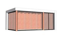 Buitenverblijf Verona 575x335 cm - Plat dak model rechts - Combinatie 1
