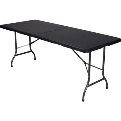 Perel folding table rattan Campingtafel Zwart FP180R Belastbaarheid (gewicht) (max.) 100 kg