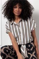 Studio Anneloes Lena Stripe Blouse 12866 Blouse 2214 Latte/kit