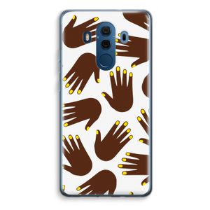 Hands dark: Huawei Mate 10 Pro Transparant Hoesje