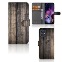 Motorola Moto G54 | Book Style Case | Steigerhout Motorola Moto G54 | Book Style Case | Steigerhout
