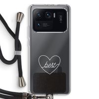Best heart pastel: Xiaomi Mi 11 Ultra Transparant Hoesje met koord
