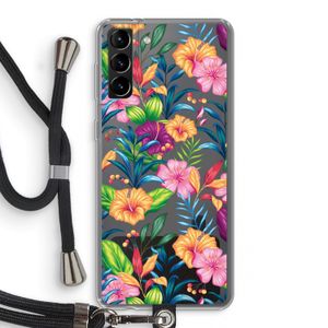 Tropisch 2: Samsung Galaxy S21 Plus Transparant Hoesje met koord