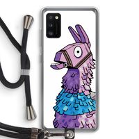 Lama: Samsung Galaxy A41 Transparant Hoesje met koord