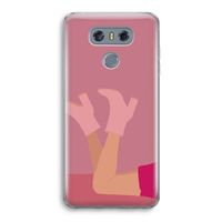 Pink boots: LG G6 Transparant Hoesje
