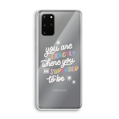 Right Place: Samsung Galaxy S20 Plus Transparant Hoesje