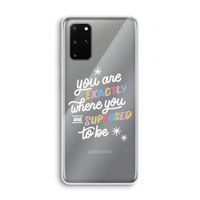 Right Place: Samsung Galaxy S20 Plus Transparant Hoesje
