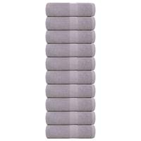 VidaXL Zeepdoekjes 10 st 30x30 cm 360 g/m² 100% katoen grijs