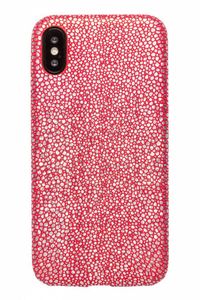 Lunso - ultra dunne backcover hoes - iPhone X / XS - stingray rood