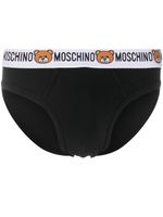 Moschino lot de deux slips à bande logo - Noir - thumbnail