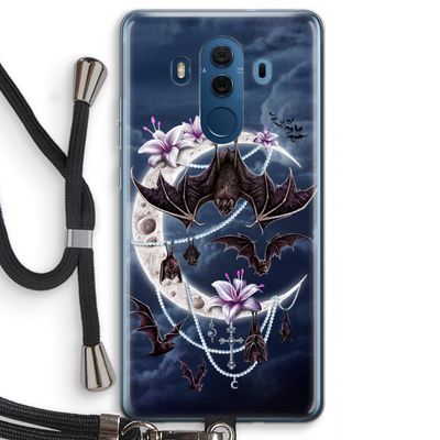 Vleermuizen Maan: Huawei Mate 10 Pro Transparant Hoesje met koord