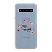 Happy days: Samsung Galaxy S10 5G Transparant Hoesje