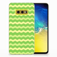 Samsung Galaxy S10e TPU bumper Waves Green