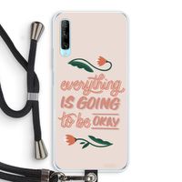Optimistic flower girl: Huawei P Smart Pro Transparant Hoesje met koord