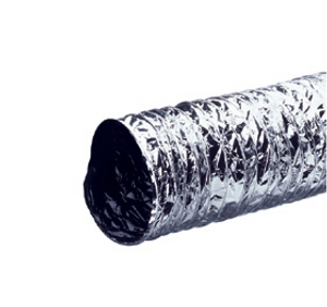 Plieger aluminiumet PVC luchtslang brandveilig ø 150 mm 3 meter aluminium