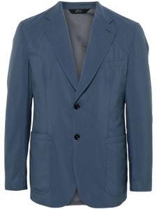 Brioni blazer à simple boutonnage - Bleu