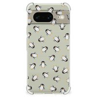 Doorzichtige Silicone Hoesje voor Google Pixel 8 Pinguïn