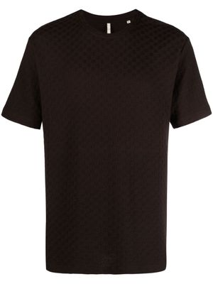 Sunflower t-shirt en jacquard - Marron