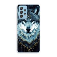 Darkness Wolf: Samsung Galaxy A73 Transparant Hoesje