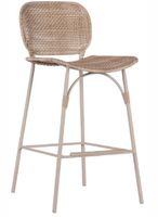 Ferron high dining stoel zonder armleuming linen incl. kussen light grey - Max&Luuk