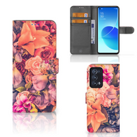 OPPO Reno 6 Pro Plus 5G Hoesje Bosje Bloemen