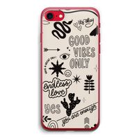 Good vibes: iPhone SE 2020 Transparant Hoesje