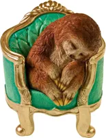 Werner Voss ornament polyresin luiaard op stoel 14.5x12x17cm multi
