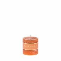 Riverdale Kaars Pillar burnt orange 7x7cm - thumbnail