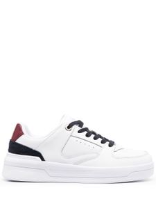 Tommy Hilfiger baskets en cuir à logo - Blanc