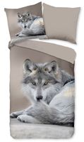 Pure Dekbedovertrek Wolf-1-persoons (140 x 200/220 cm) - thumbnail