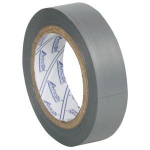 PVC-isolatieband grijs 15 mm, 10 meter