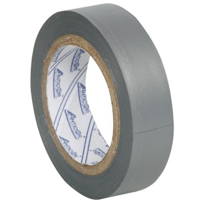 PVC-isolatieband grijs 15 mm, 10 meter