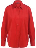 Corduroy-blouse lange mou­wen Van MYBC rood
