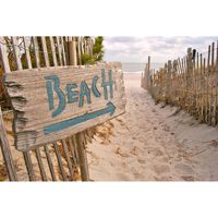 Inductiebeschermer - Beach Sign - 95x50 cm