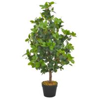 Kunstplant met pot laurierboom 90 cm groen