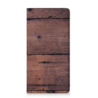 Samsung Galaxy A51 Book Wallet Case Old Wood