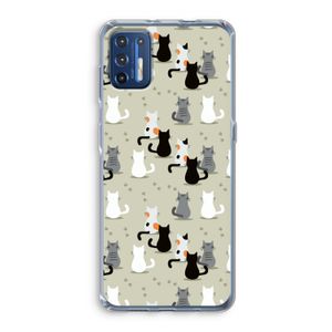 Katten: Motorola Moto G9 Plus Transparant Hoesje
