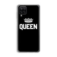 Queen zwart: Samsung Galaxy A12 Transparant Hoesje