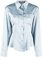 Jacquemus chemise La Chemise Mentalo - Bleu - thumbnail