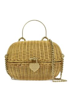 CHANEL Pre-Owned sac à main Heart Lock Basket (2005) - Tons neutres