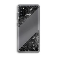 Zwart marmer: Samsung Galaxy A41 Transparant Hoesje