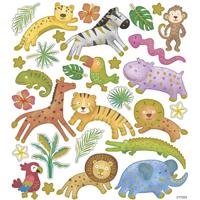 Creativ Company Stickers, wilde dieren, vel 15x16,5 cm, 1 vel