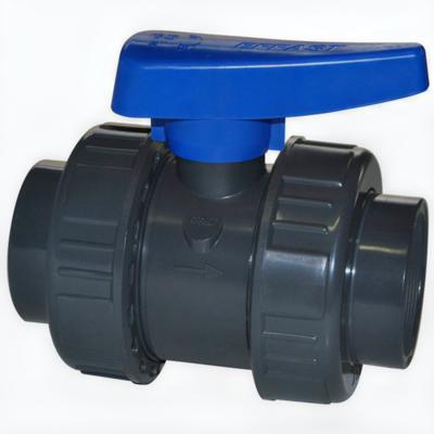 Effast PVC Kogelkraan 1" Binnendraad - Duurzaam, Water & Chemisch Resistent