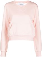 Marchesa Notte sweat à empiècement transparent - Rose