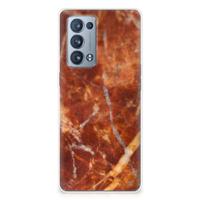 OPPO Reno 6 Pro Plus 5G | TPU | Siliconen hoesje | Marmer Bruin