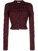 Prada Pre-Owned cardigan en maille épaisse - Rouge