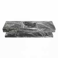 MONDIAZ ALAN-DLUX 150cm planchet Lava. Vrijhangende wastafel CLOUD midden 1 kraangat, kleur Lava.