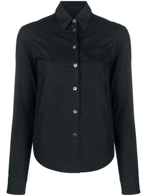 Helmut Lang Pre-Owned chemise ajustée à bords arrondis - Noir